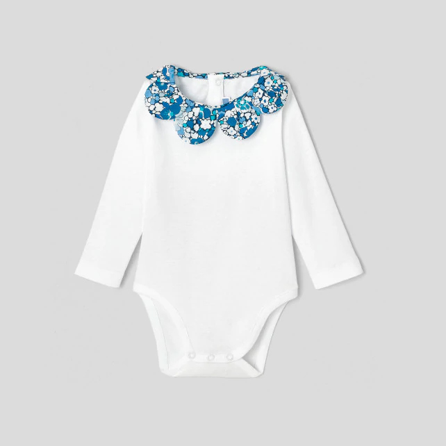 Baby girl Liberty collar bodysuit