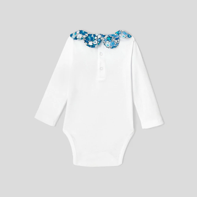 Baby girl Liberty collar bodysuit