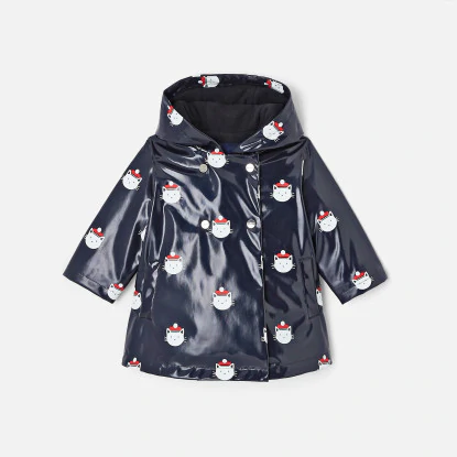 Baby girl glossy raincoat