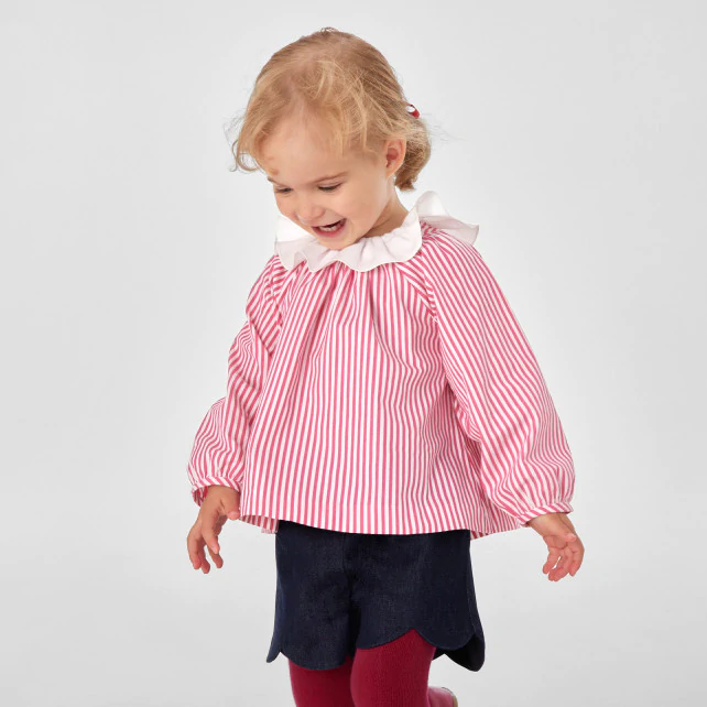 Baby girl striped blouse