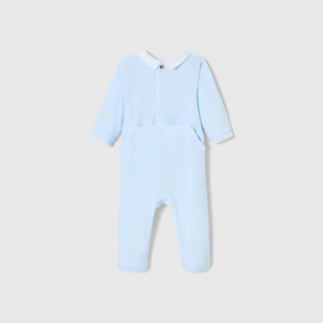 Baby boy bouclette velvet pyjamas