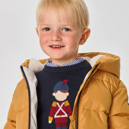 Baby boy mid-length down jacket