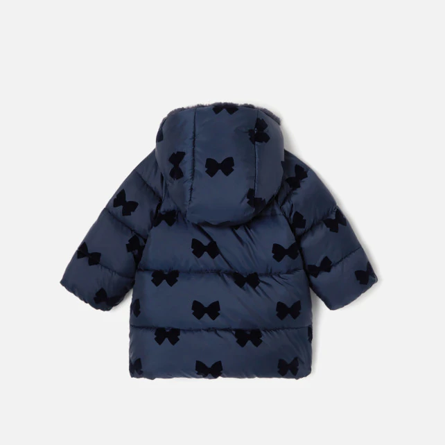 Baby girl mid-length down jacket