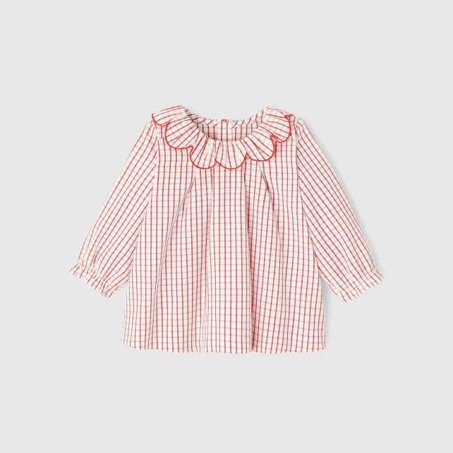 Baby girl checkered blouse