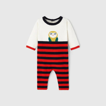 Baby boy knit onesie