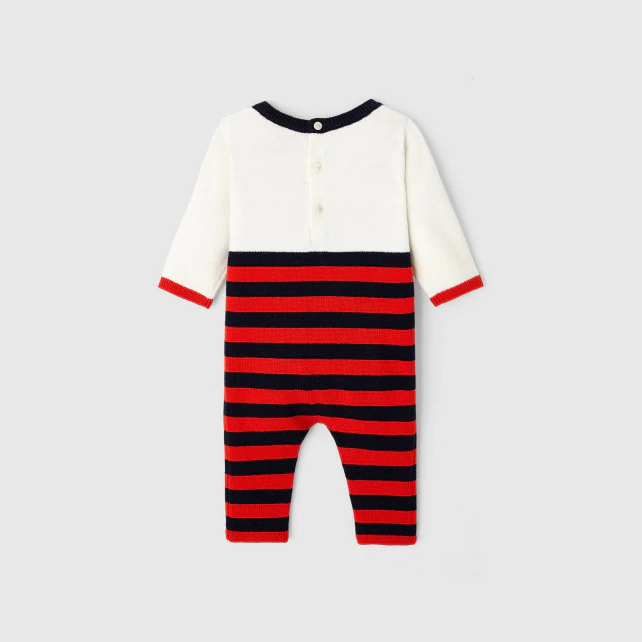 Baby boy knit onesie