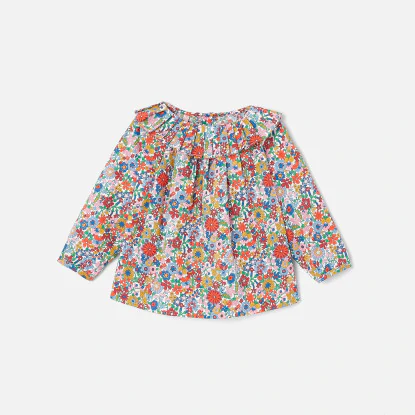 Baby girl Liberty fabric blouse