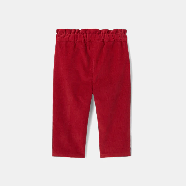 Baby girl velour trousers