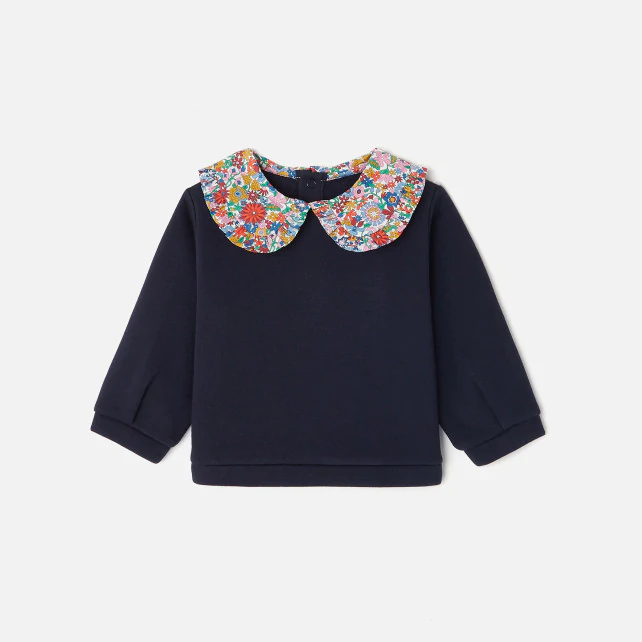 Baby girl Liberty collar sweatshirt