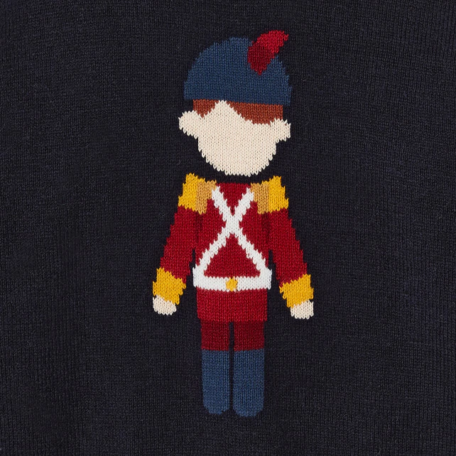 Baby boy intarsia pattern jumper