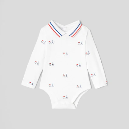 Baby boy long sleeve bodysuit