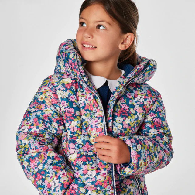 Girl Liberty print down jacket