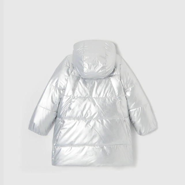 Girl reversible down jacket