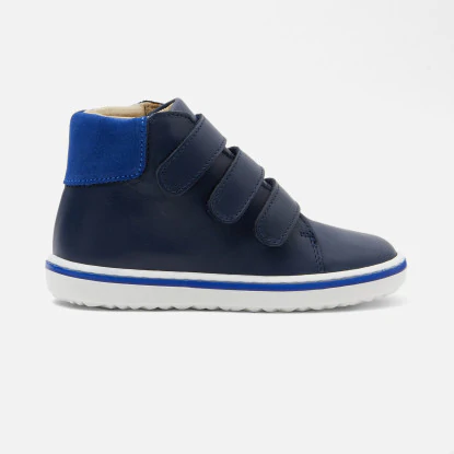 Boy high-top leather tennis shoes