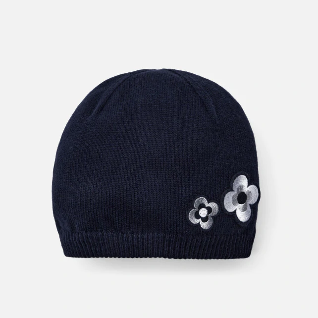 Girl floral beanie