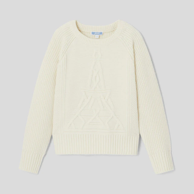 Boy decorative stitch jumper