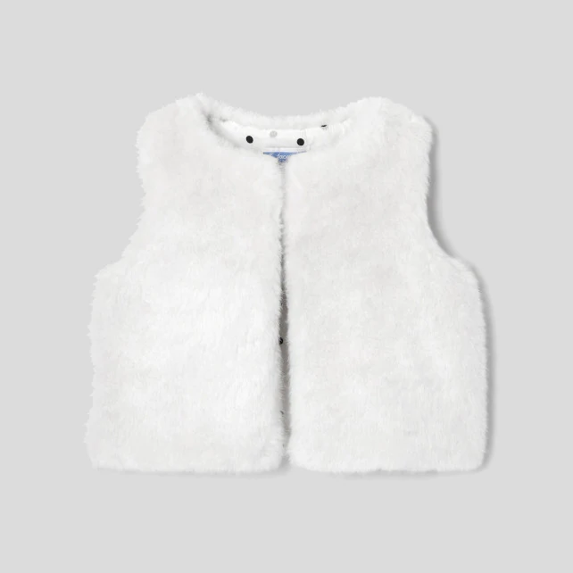 Baby girl faux fur cardigan