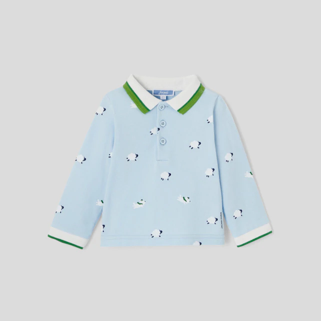 Baby boy long sleeve polo shirt