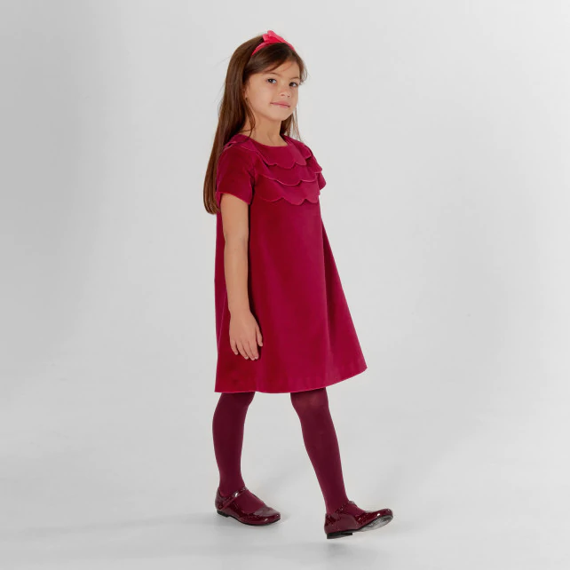 Girl velour dress