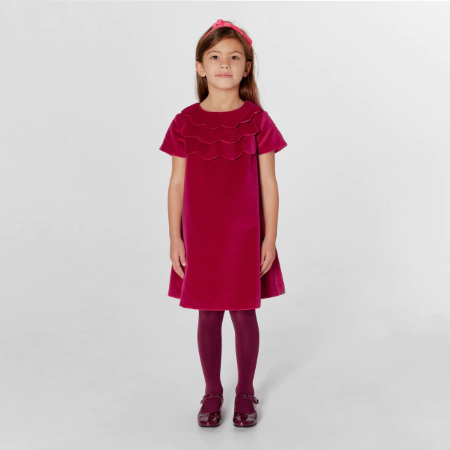 Girl velour dress