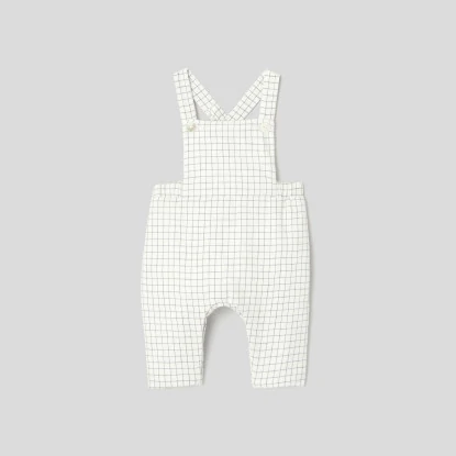 Baby boy velour dungarees