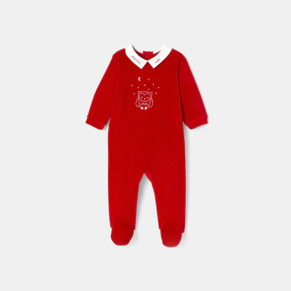 Baby boy velour pyjamas