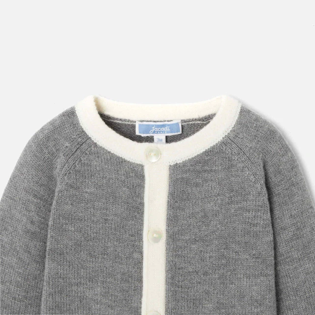 Baby boy jersey cardigan