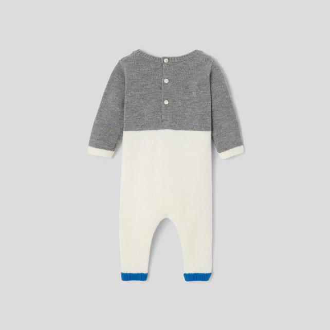 Baby boy knit onesie