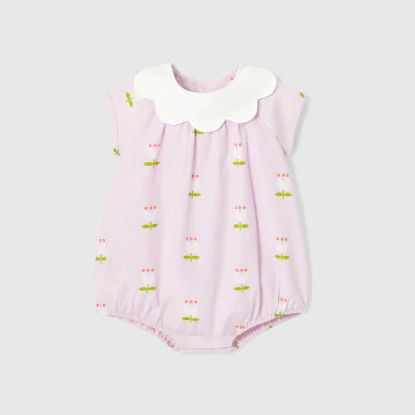 Baby girl bloomer in poplin