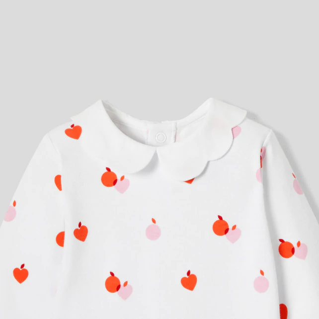 Baby girl strawberry pattern pyjamas