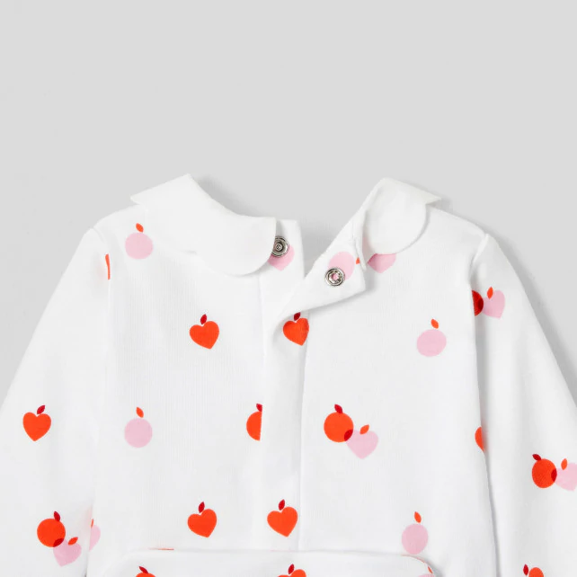 Baby girl strawberry pattern pyjamas