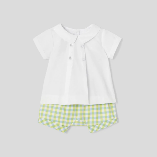 Baby boy poplin set