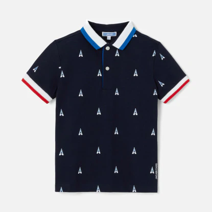 Boy short-sleeve polo shirt