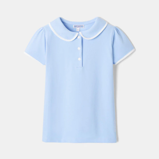 Girl Peter Pan collar polo shirt