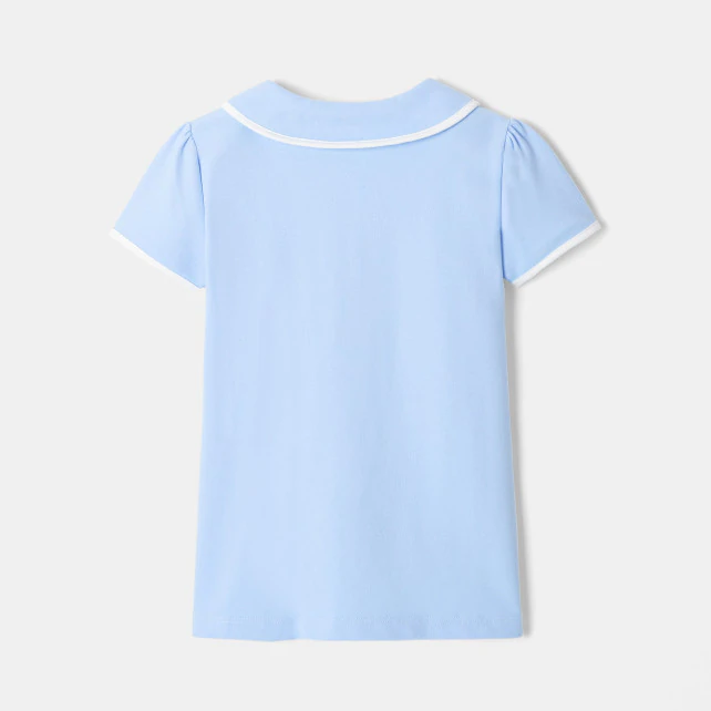 Girl Peter Pan collar polo shirt