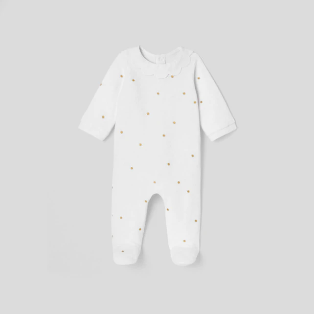 Baby girl velvet pyjamas