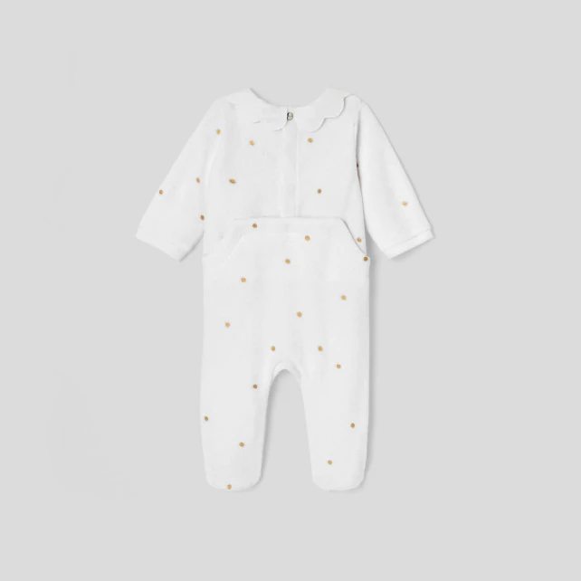 Baby girl velvet pyjamas