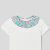 Girl t-shirt with Liberty fabric ruffle