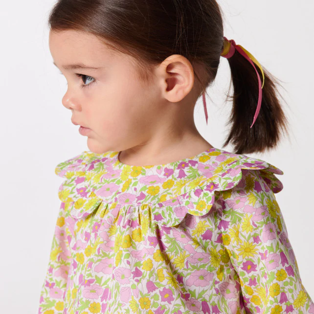 Baby girl blouse in Liberty fabric