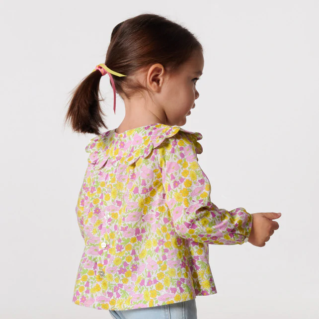 Baby girl blouse in Liberty fabric