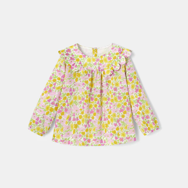 Baby girl blouse in Liberty fabric