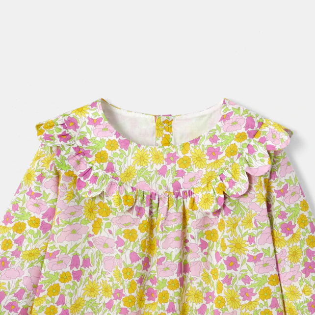 Baby girl blouse in Liberty fabric