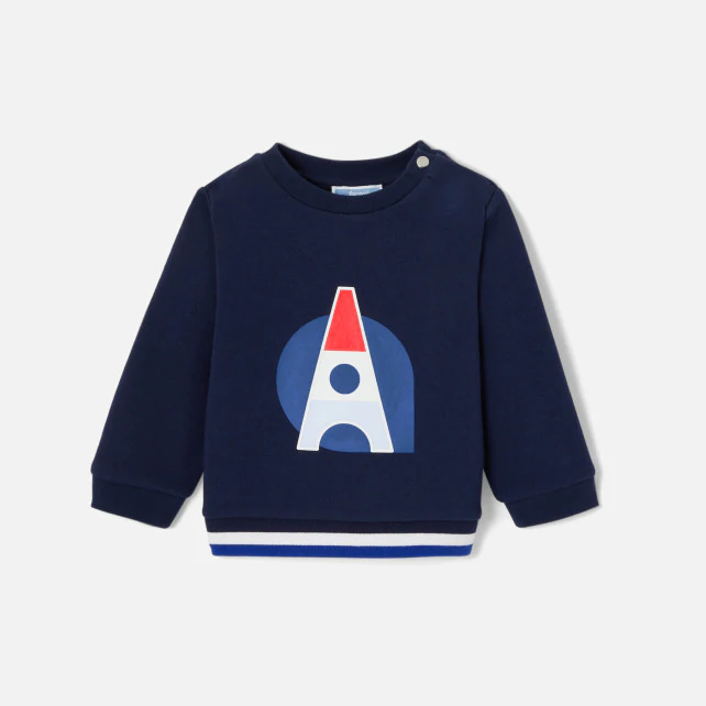 Baby boy fleece sweatshirt