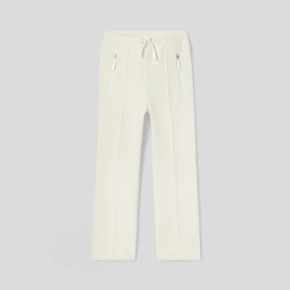 Girl trousers in cotton pique