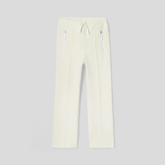 Girl trousers in cotton pique