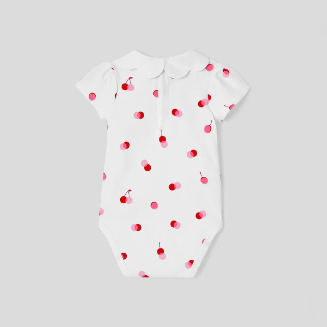 Baby girl organic cotton bodysuit