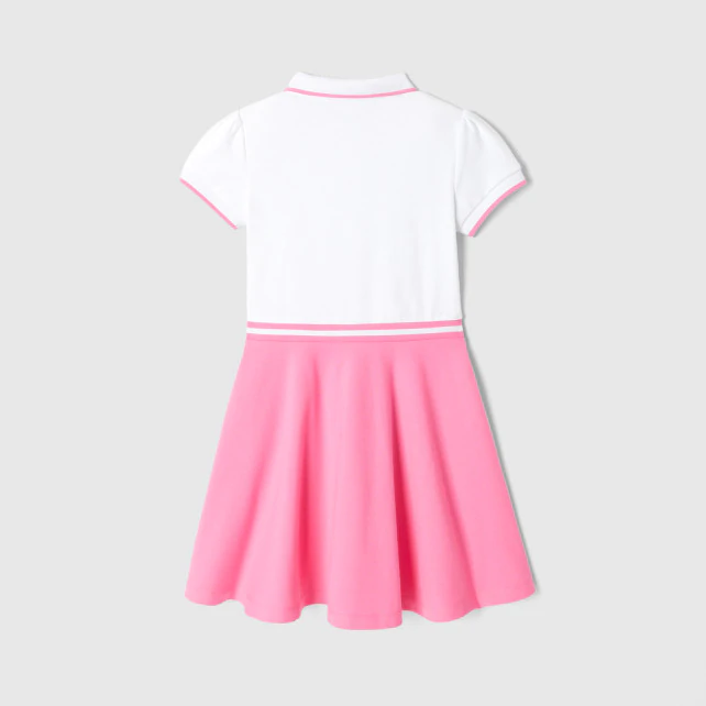 Girl cotton pique dress