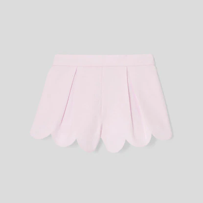 Baby girl shorts in cotton pique