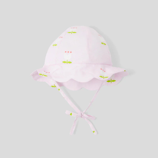 Baby tulip print hat