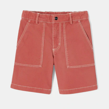 Boy twill bermuda shorts